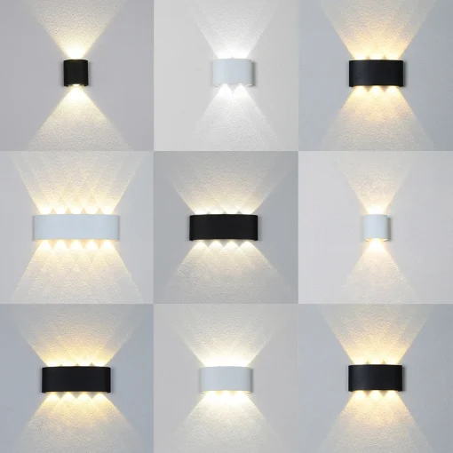 Lámpara LED pared exterior IP66 interior 2W-10W