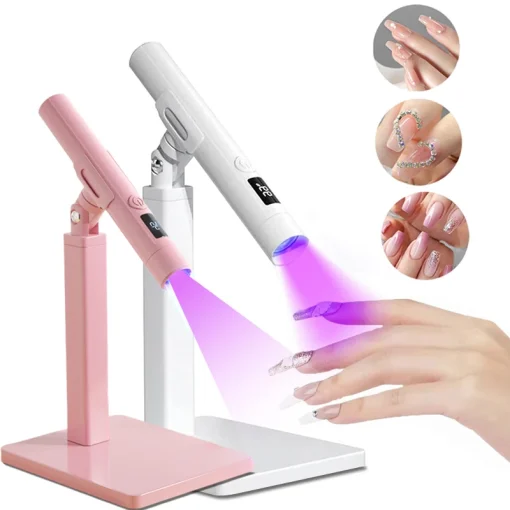 Lámpara UV LED portátil con soporte para manicura