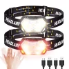 Lámpara frontal USB recargable de 9 LED de luz intensa