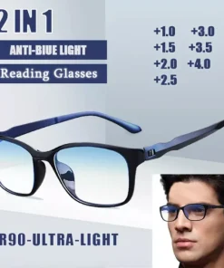 Lentes de lectura nuevas FG para hombre antiazules