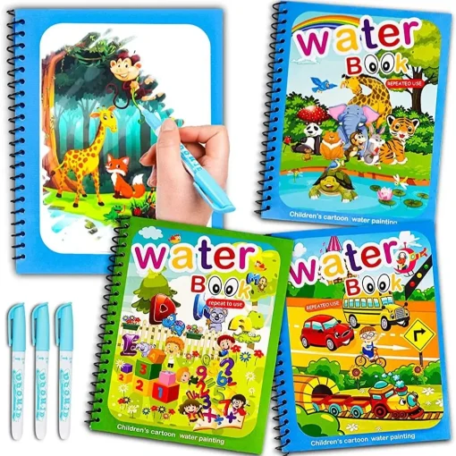 Libro mágico de dibujo con agua Montessori