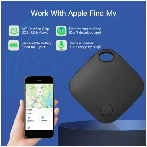 Localizador GPS inteligente Bluetooth compatible con Buscar mi APP