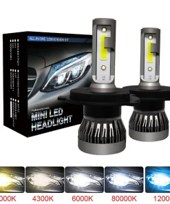 Luces LED H4 automotrices 2 piezas