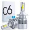 Luces LED H4 para coche, H7 H1 C6, alta potencia