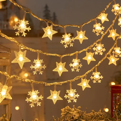 Luces de Navidad Hadas Estrellas LED