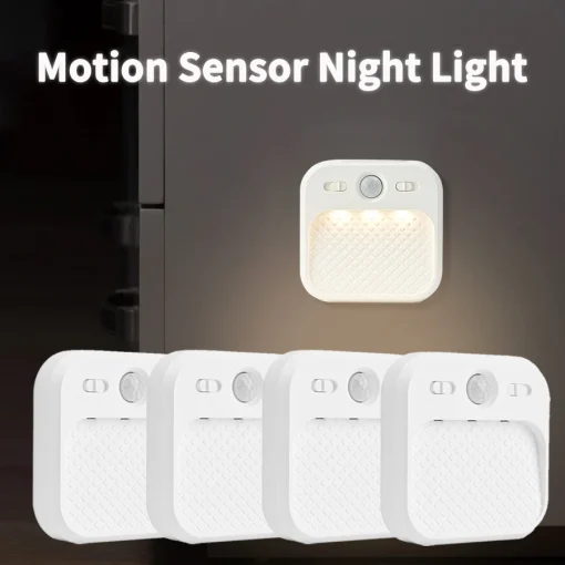 Luces nocturnas magnéticas recargables con sensor de movimiento