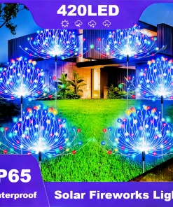 Luces solares de fuegos artificiales 420LED IP65 30020060LED