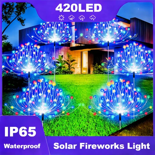 Luces solares de fuegos artificiales 420LED IP65 30020060LED