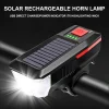 Luz Bicicleta Solar USB Recargable Impermeable