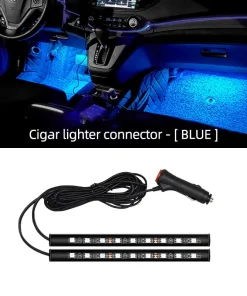 Luz interior LED con luz de neón para automóvil