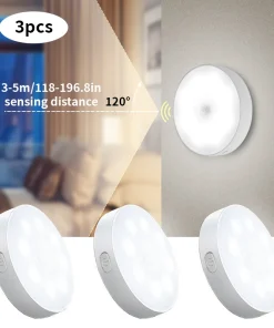 Luz nocturna con sensor de movimiento LED 3PCS