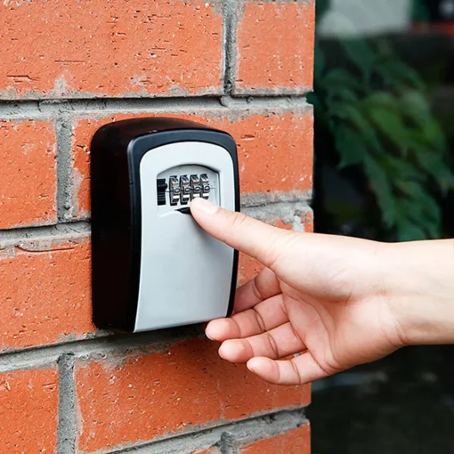 Mini caja de llaves con contraseña, bloqueo de puerta, mirilla, metal, exterior, montaje en pared, antirrobo, caja de bloqueo de llaves, oficina, hogar, interior, seguridad