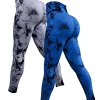 Mallas Deportivas Tie Dye para Yoga Leggings de 2 Piezas