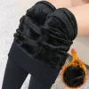 Mallas térmicas de invierno para mujer con forro polar