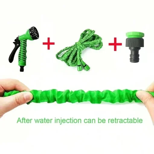 Manguera mágica extensible, pistola de agua