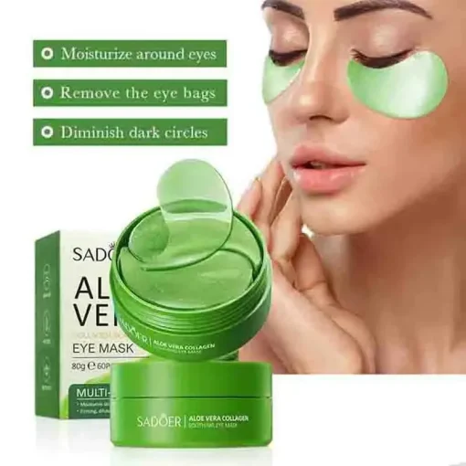 Máscara de ojos con colágeno y aloe vera x 60 uds