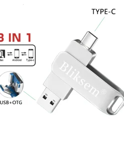 Memoria USB 64GB OTG 128GB tipo C, USB 2.0