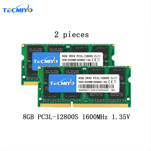 Memoria de RAM portátil Tecmiyo 16 GB (2 x 8 GB)