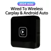 Mini CarPlay y Auto Box Dongle con cable e inalámbrico