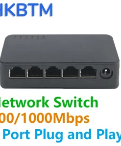 Mini Switch de Red de 5 Puertos Ethernet 1000Mbps