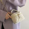 Mini bolso acolchado de cadena rombos cuadros mujer