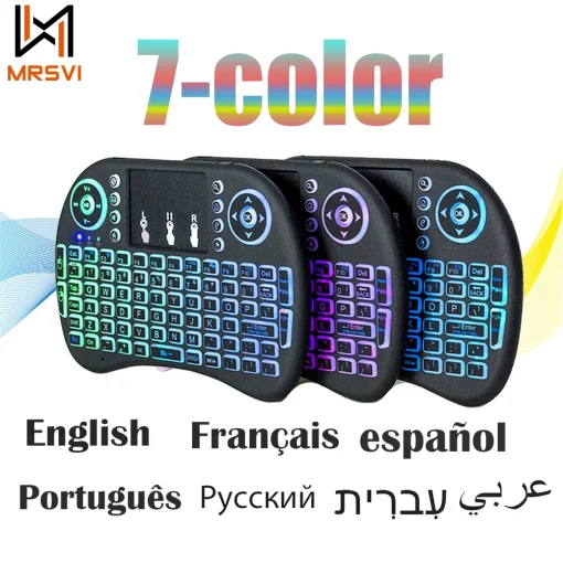 Mini teclado inalámbrico ratón volador 2.4G con panel táctil