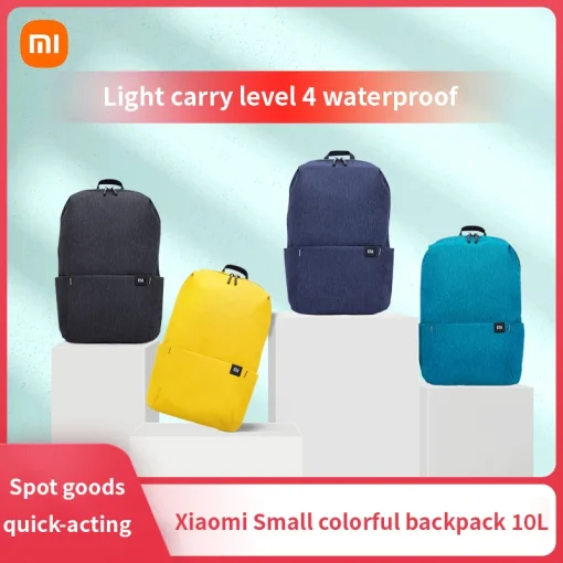 Mochila Xiaomi colorida pequeña para hombre y mujer