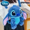 Mochila con Stitch azul de gran capacidad