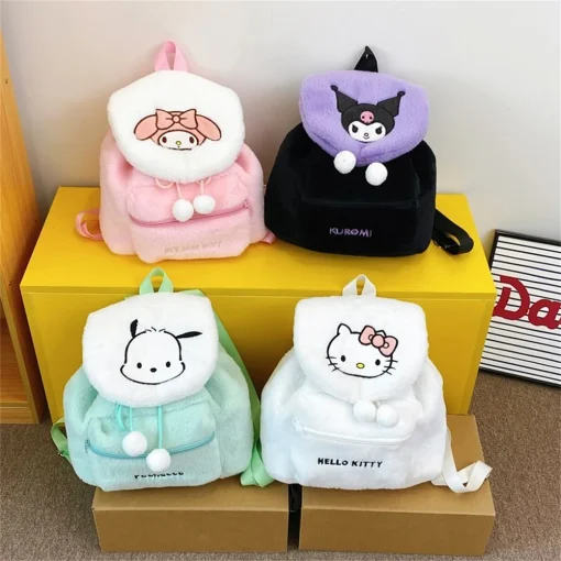 Mochila peluchosa Kuromi Melody de Sanrio