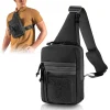 Mochila táctica de bandolera con funda para pistola