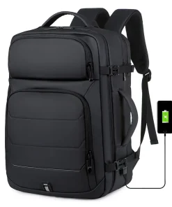 Mochilas expansibles 40L puerto carga USB bolso portatil 17