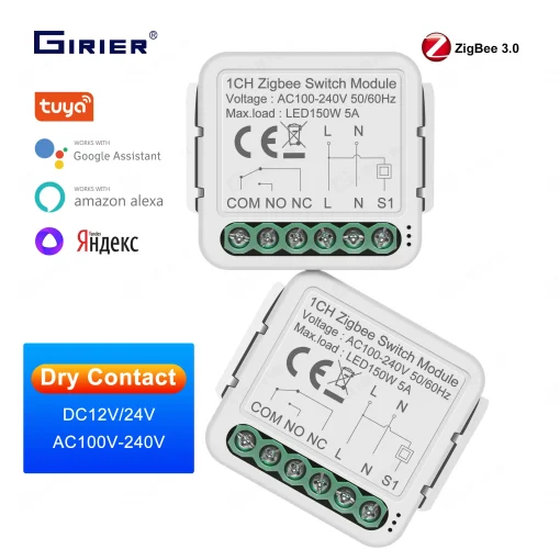 Modulo Interruptor Inteligente GIRIER Tuya ZigBee