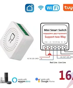 Módulo de interruptor inteligente Tuya 16A WiFi