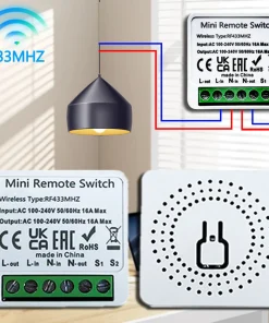 Modulo de relé de interruptor inalámbrico inteligente RF433