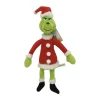 Muñeco de peluche del Grinch navideño, verde