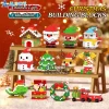 Navidad Bloque de Construcción Santa Claus muñeco de nieve alce árbol micro ladrillo rompecabezas modelo montaje decoración del hogar fiesta navidad regalo juguete para niños