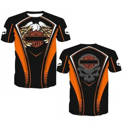 Novedad de 2024, camiseta de calavera para moto