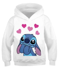 Nueva sudadera con capucha Stich para niña