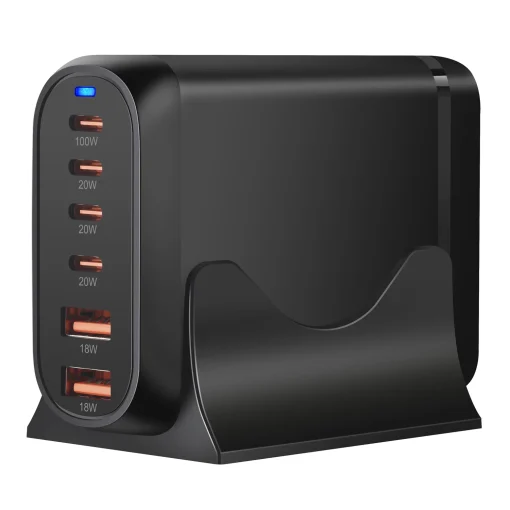 Nuevo cargador de escritorio 200W GaN de 6 puertos USB tipo C