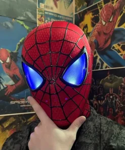 Ojo móvil Spider Man, escritorio decorativo electrónico de Spider Man, 11, control remoto, regalo para adultos y niños