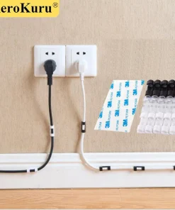 Organizador de cables, clips de ABS de escritorio y estación de trabajo