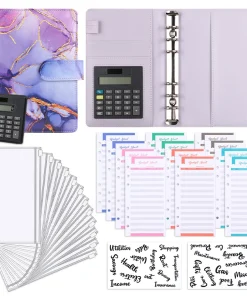 Organizador de presupuestos Binder con calculadora