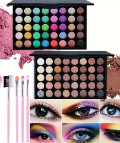 Paleta de Sombra de Ojos Glitter de 40 Colores