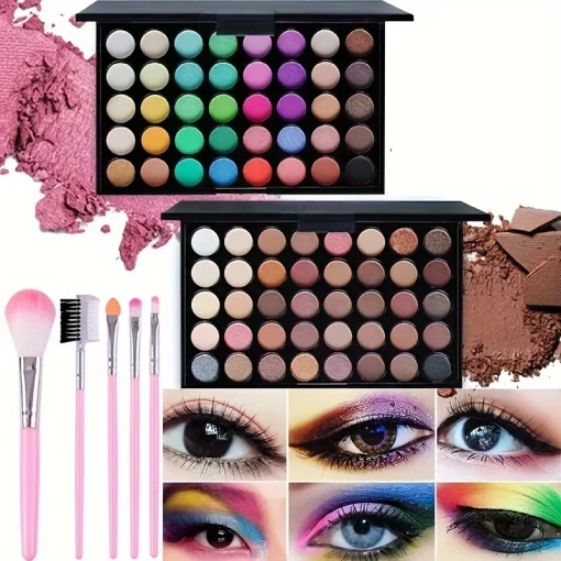 Paleta de Sombra de Ojos Glitter de 40 Colores