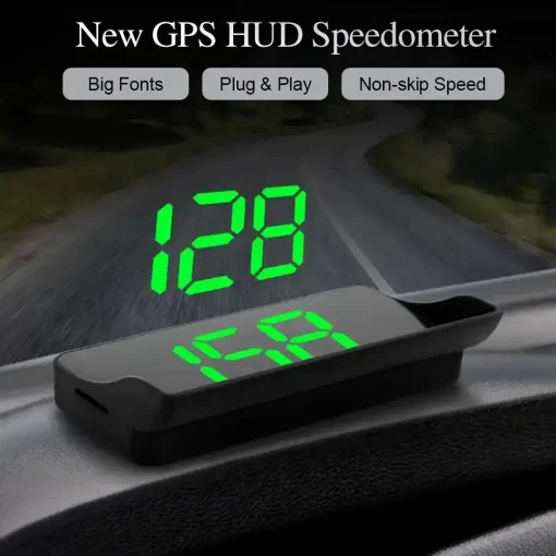 Pantalla Head-Up HD para coche, velocímetro GPS