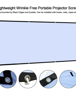 Pantalla de proyector portátil de 100 pulgadas, 169, sin arrugas, ligera