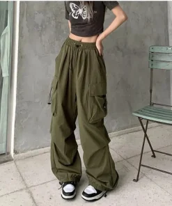 Pantalón Cargo Holgado Mujer