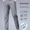 Pantalón de seda helada de negocios nuevos de verano