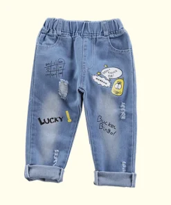 Pantalón vaquero elástico para niños y adolescentes