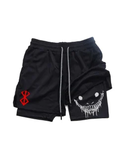 Pantalones Cortos Deporte 2-en-1 Berserk Hombre